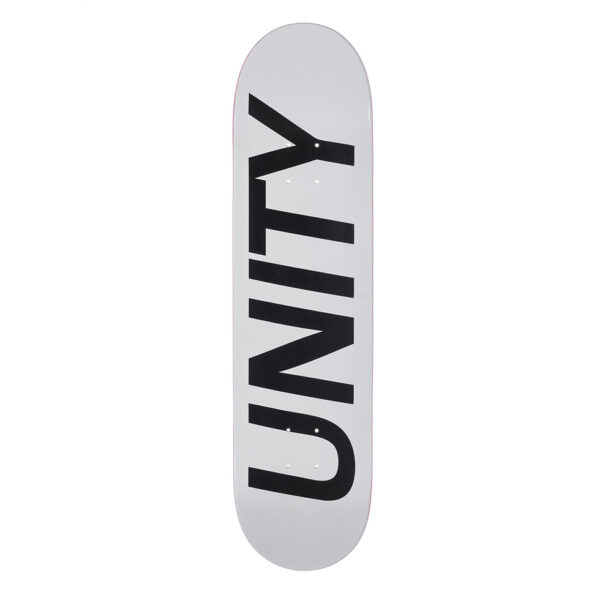 Unity Classic Logo Skateboard White